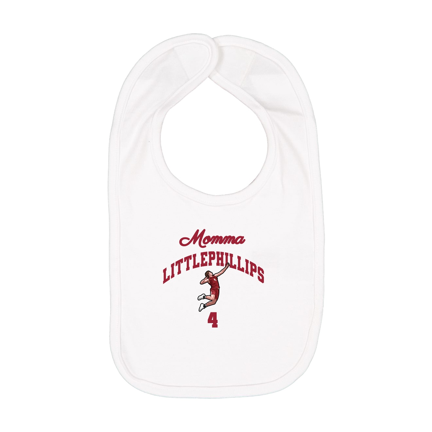 Infant Bib — Mothers Day Arch in White