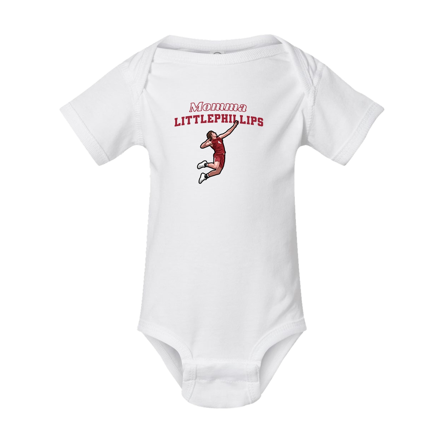 Baby Onesie — Mothers Day Block in White