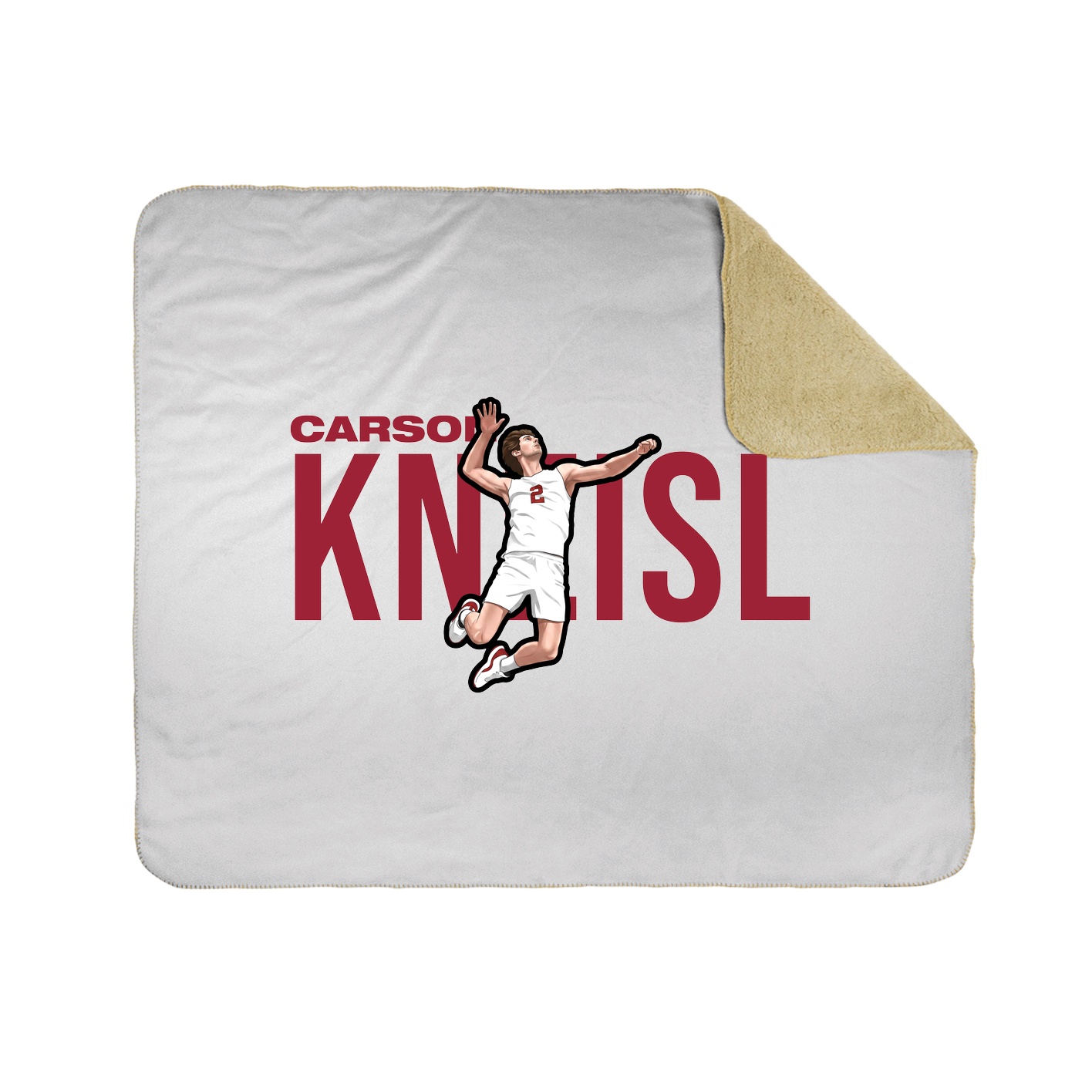Throw Blanket — Player Name in White