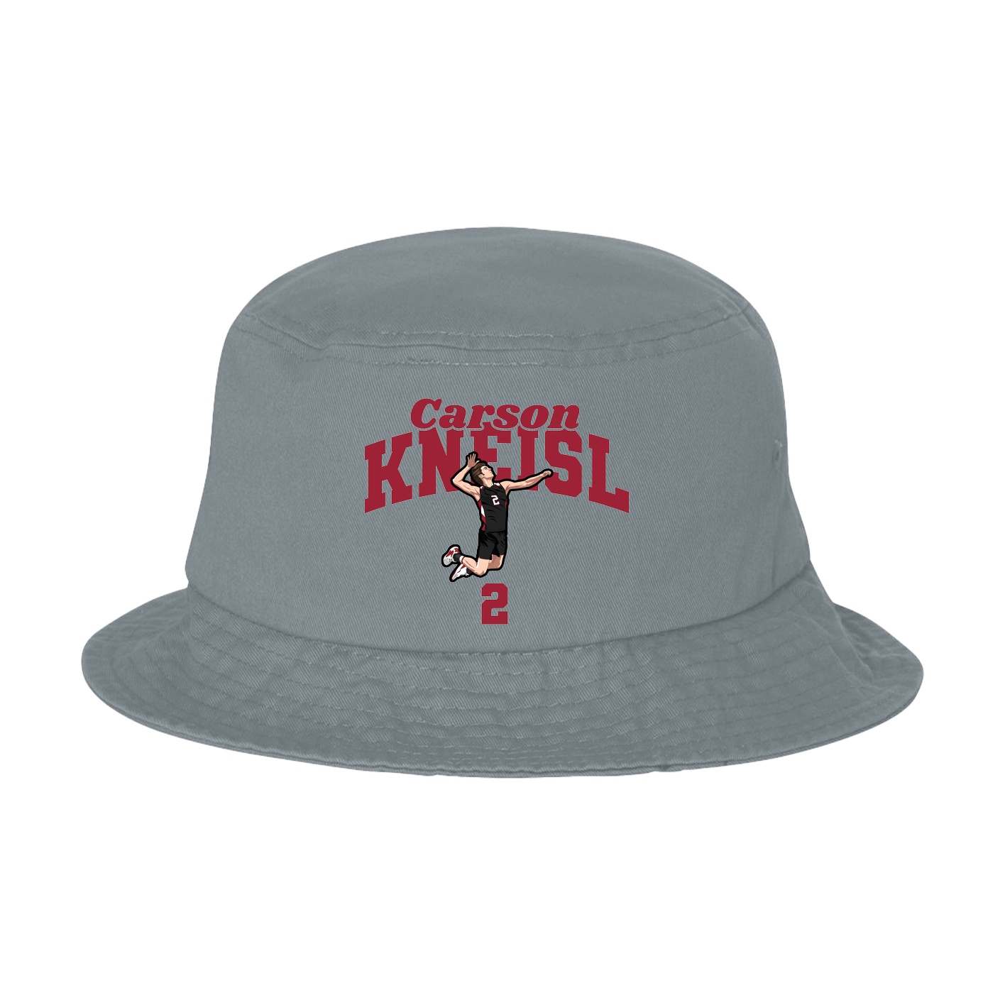 Bucket Cap — Signature Arch in Grey