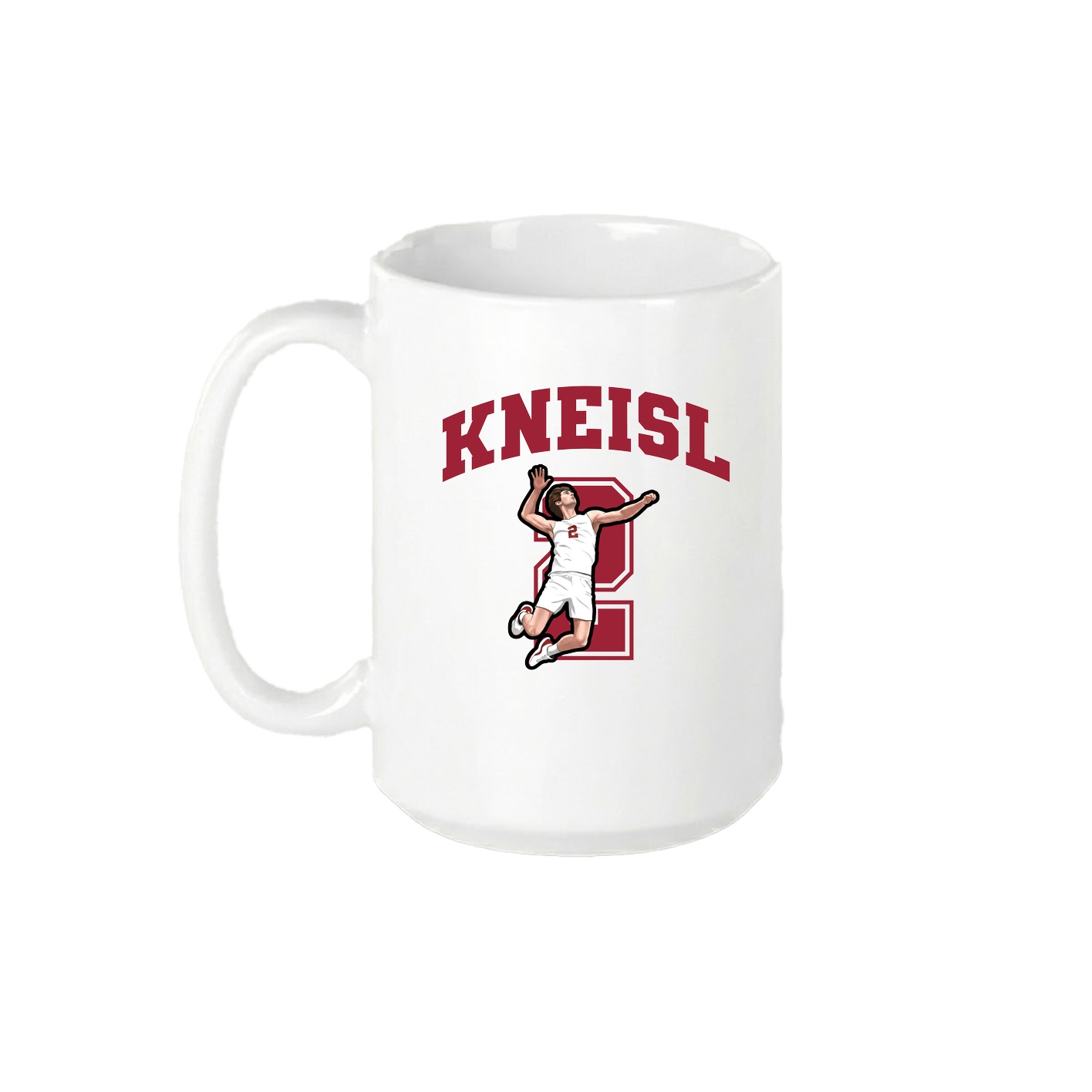 15oz Coffee Mug — Number in White