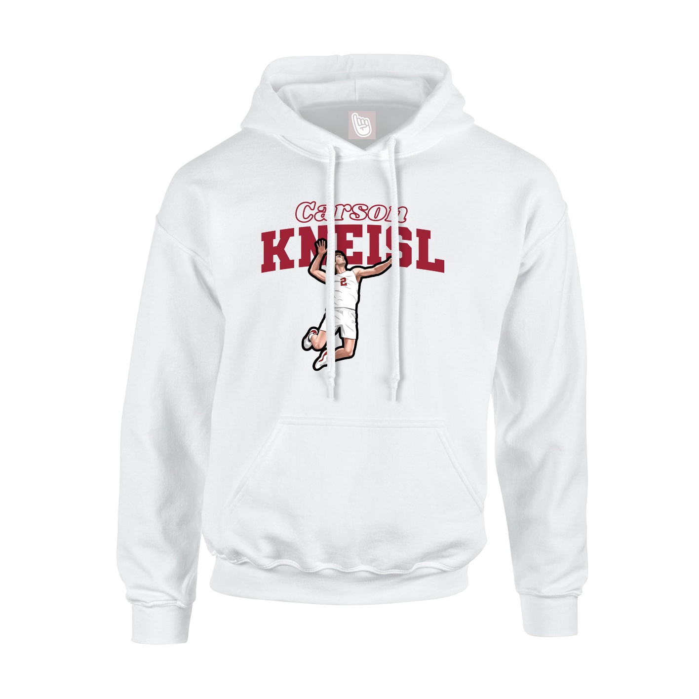 Hoodie — Name Arch in White