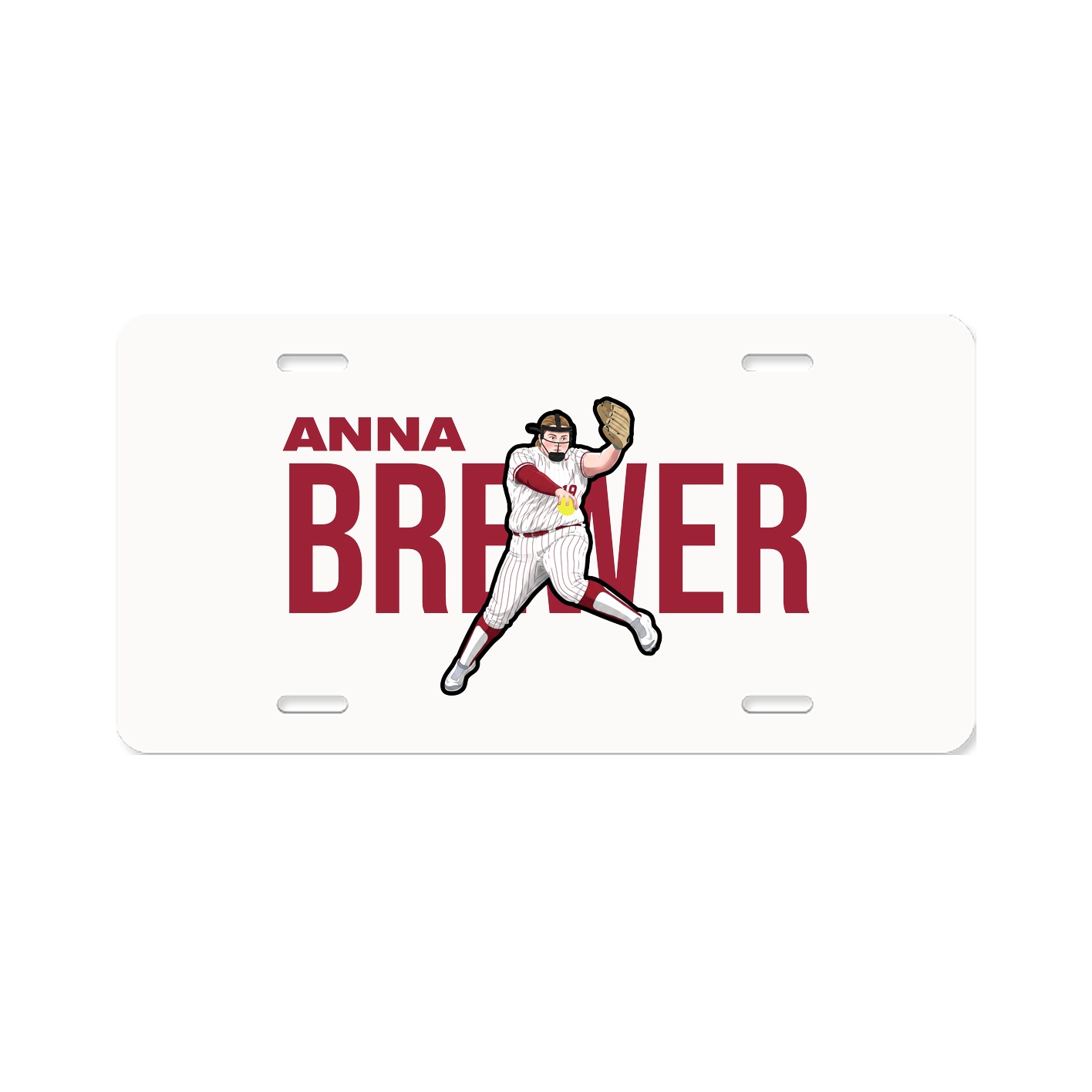 License Plate — Player Name in Classic
