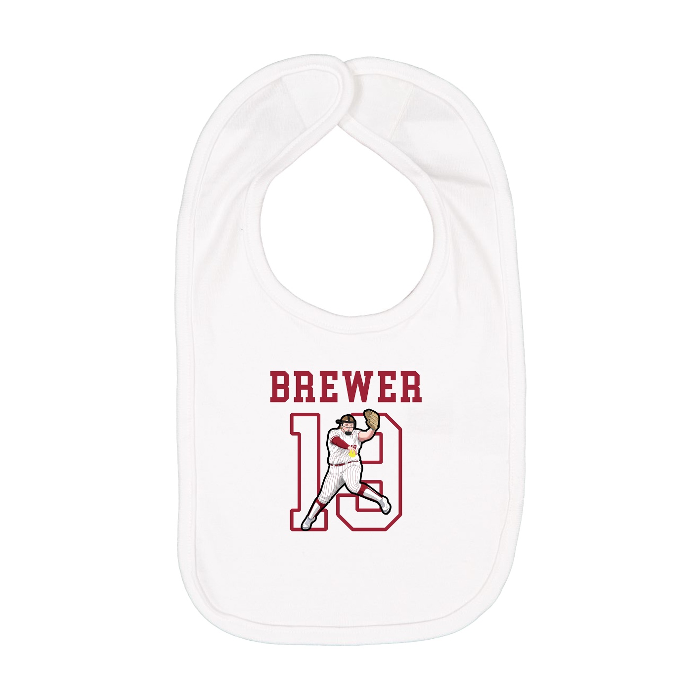 Infant Bib — Shirsey in White