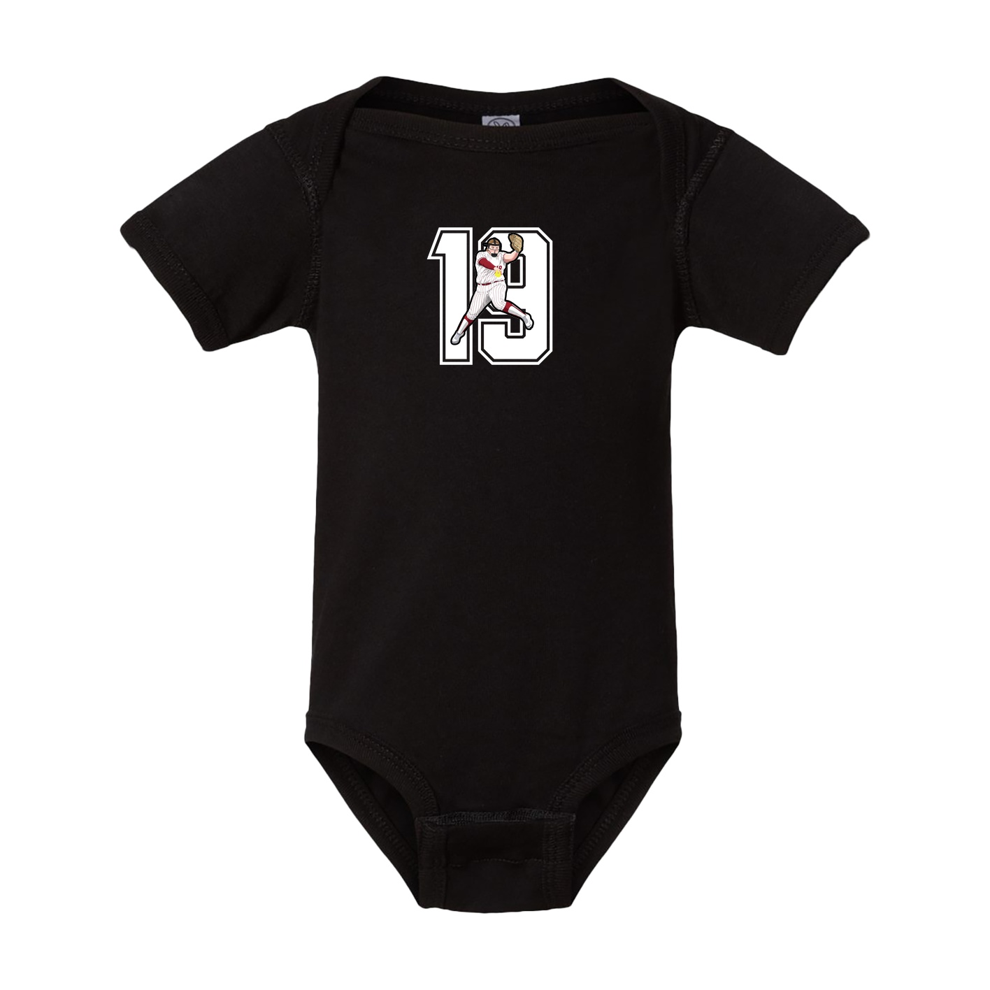 Baby Onesie — Number in Black