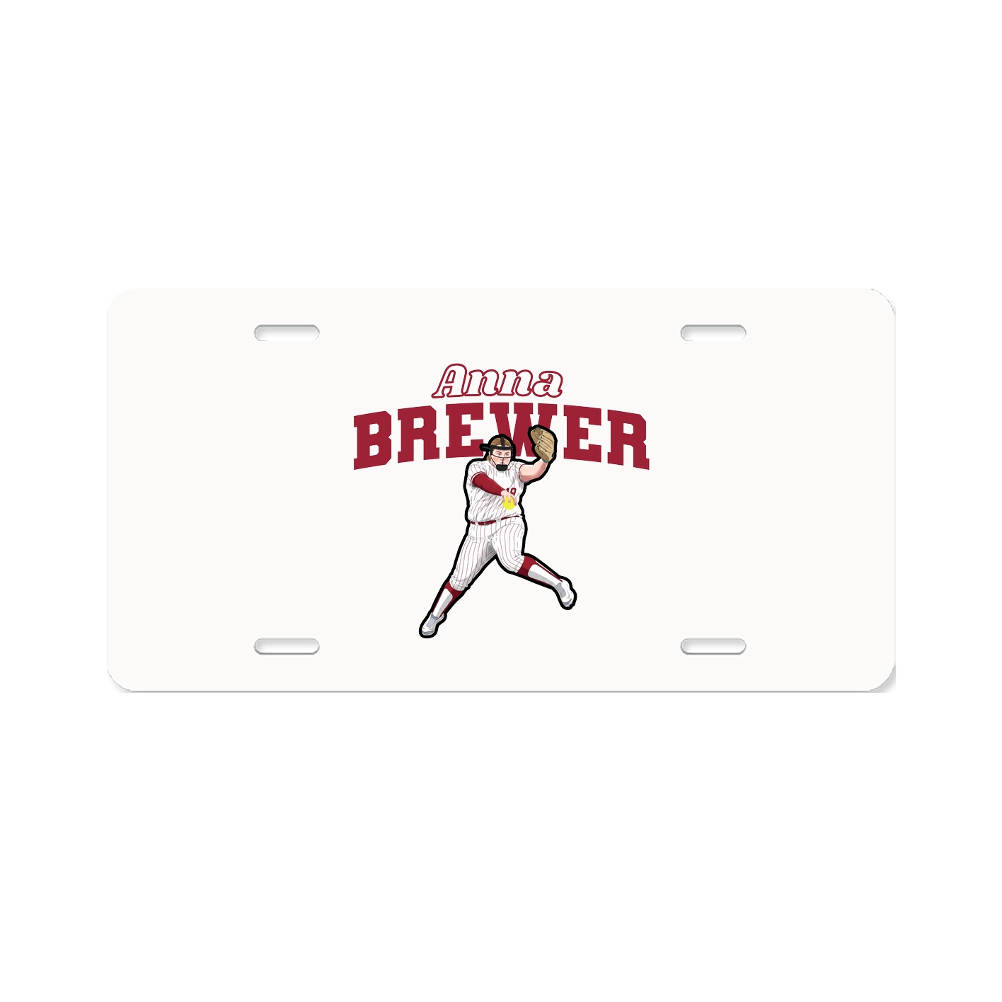 License Plate — Name Arch in Classic