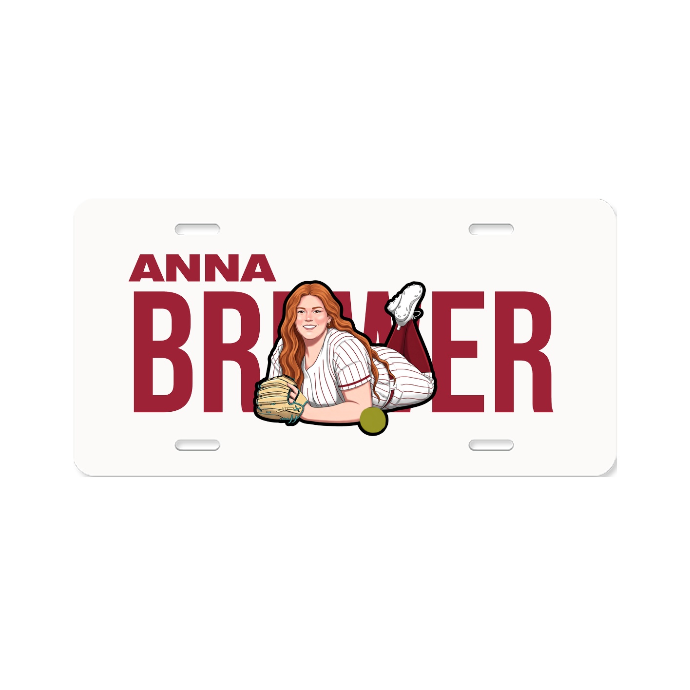License Plate — Player Name in Classic
