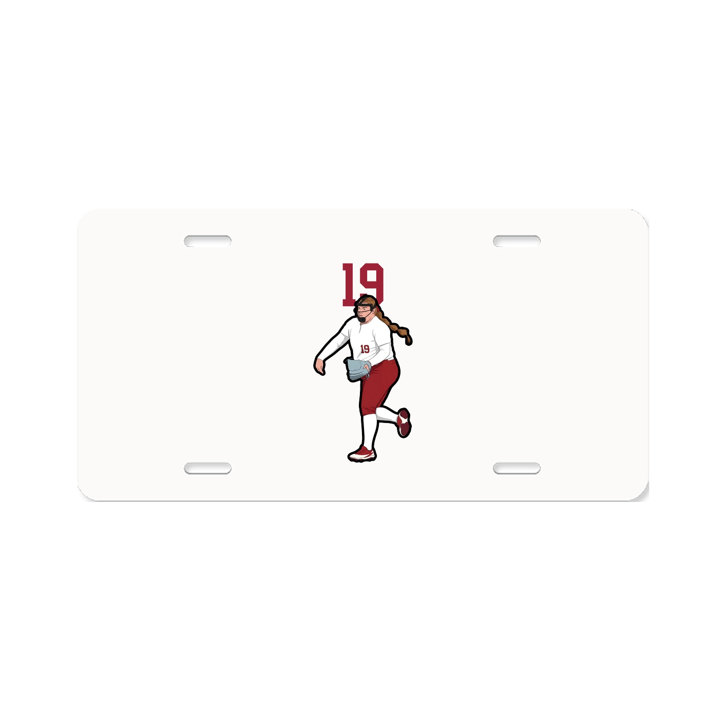 License Plate — Number Top in Classic