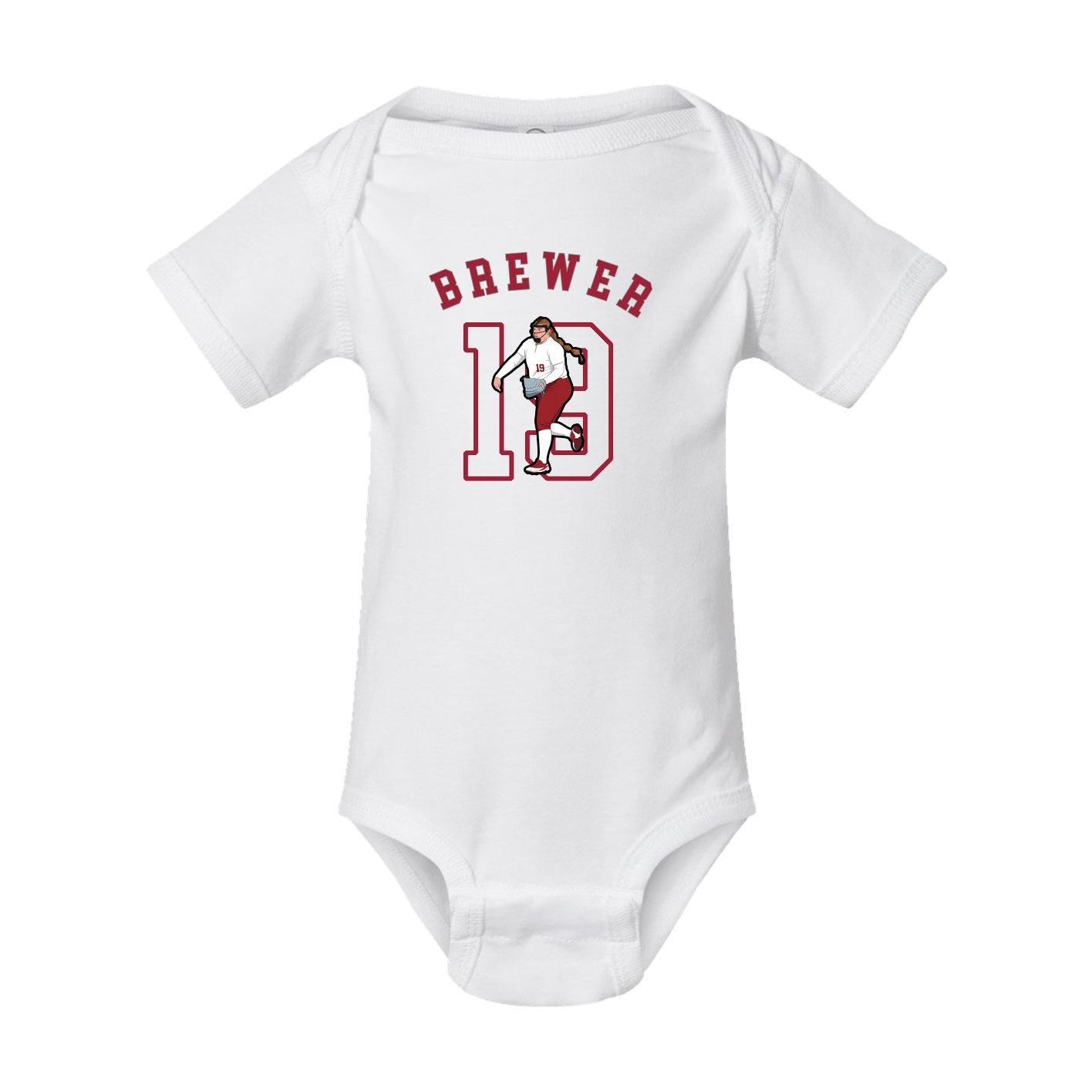 Baby Onesie — Shirsey Arch in White