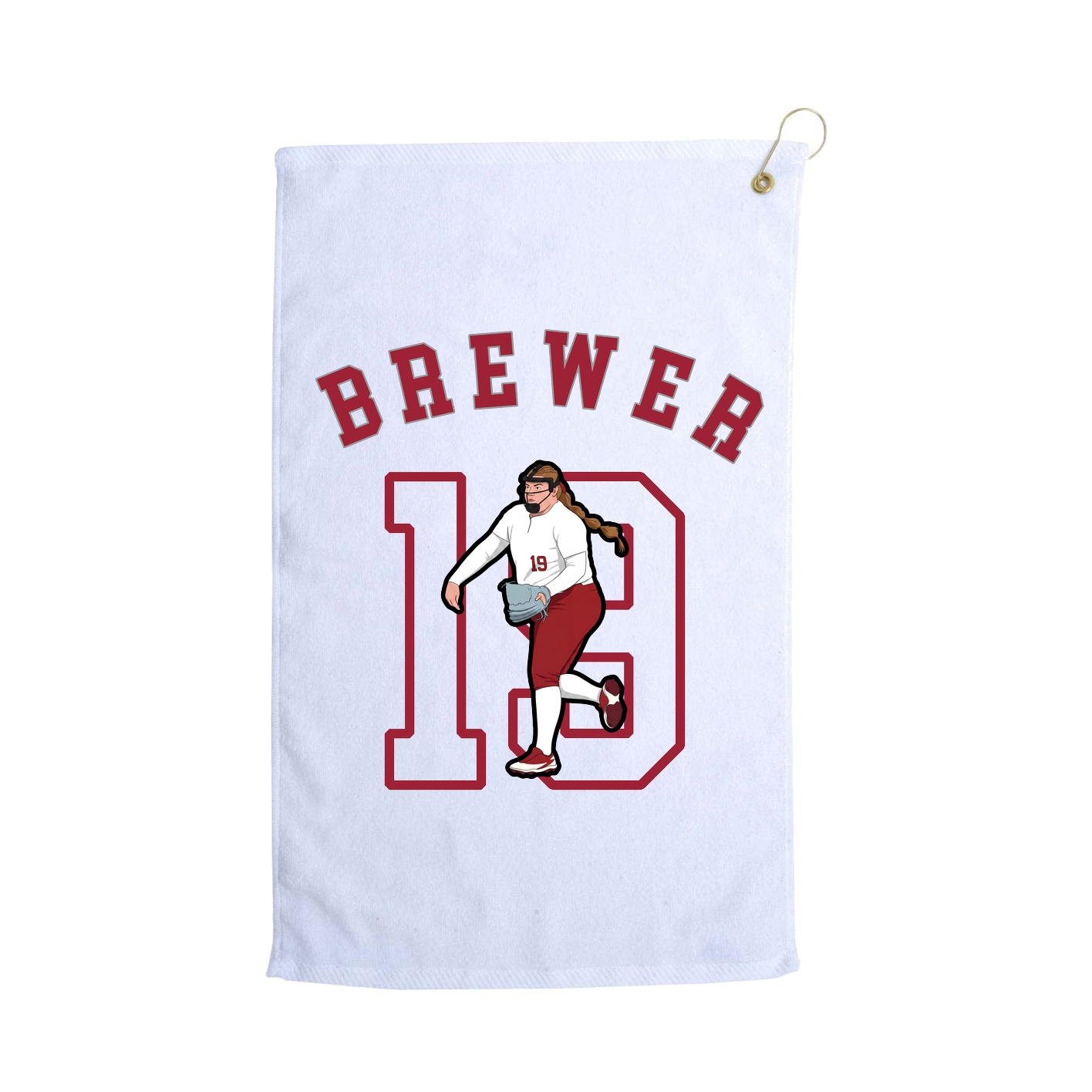 Golf Towel — Shirsey Arch in White