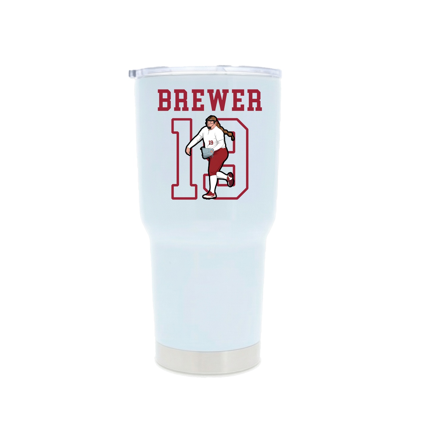 30oz Stainless Steel Tumbler — Shirsey in White