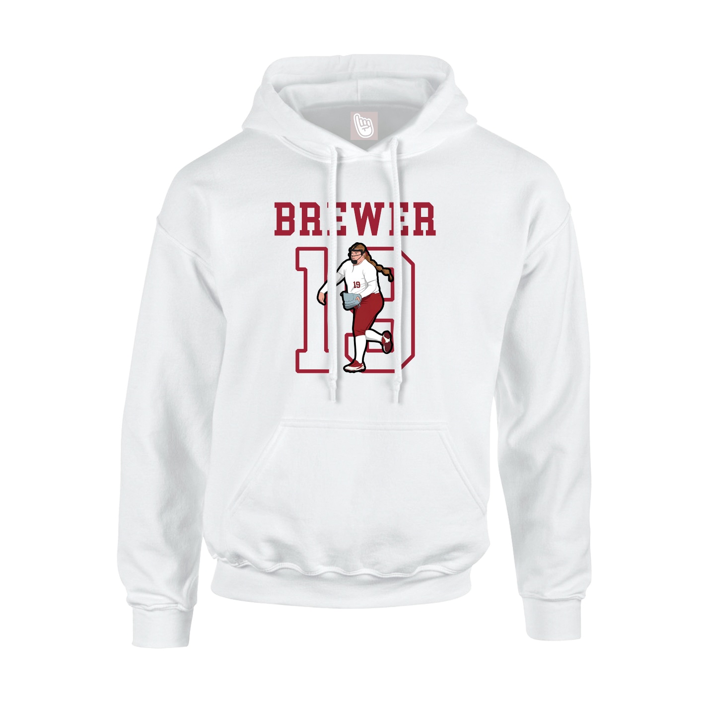 Hoodie — Shirsey in White