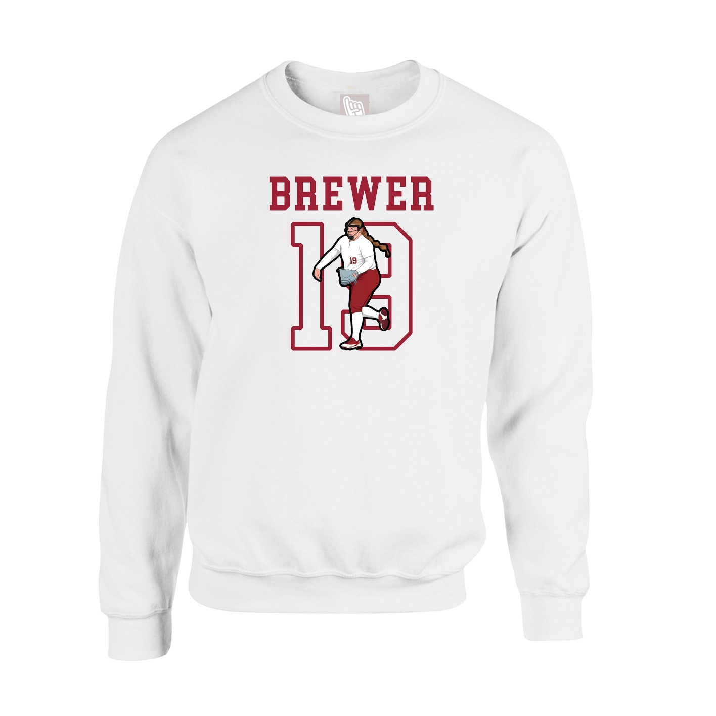 Fleece Crew — Shirsey in White
