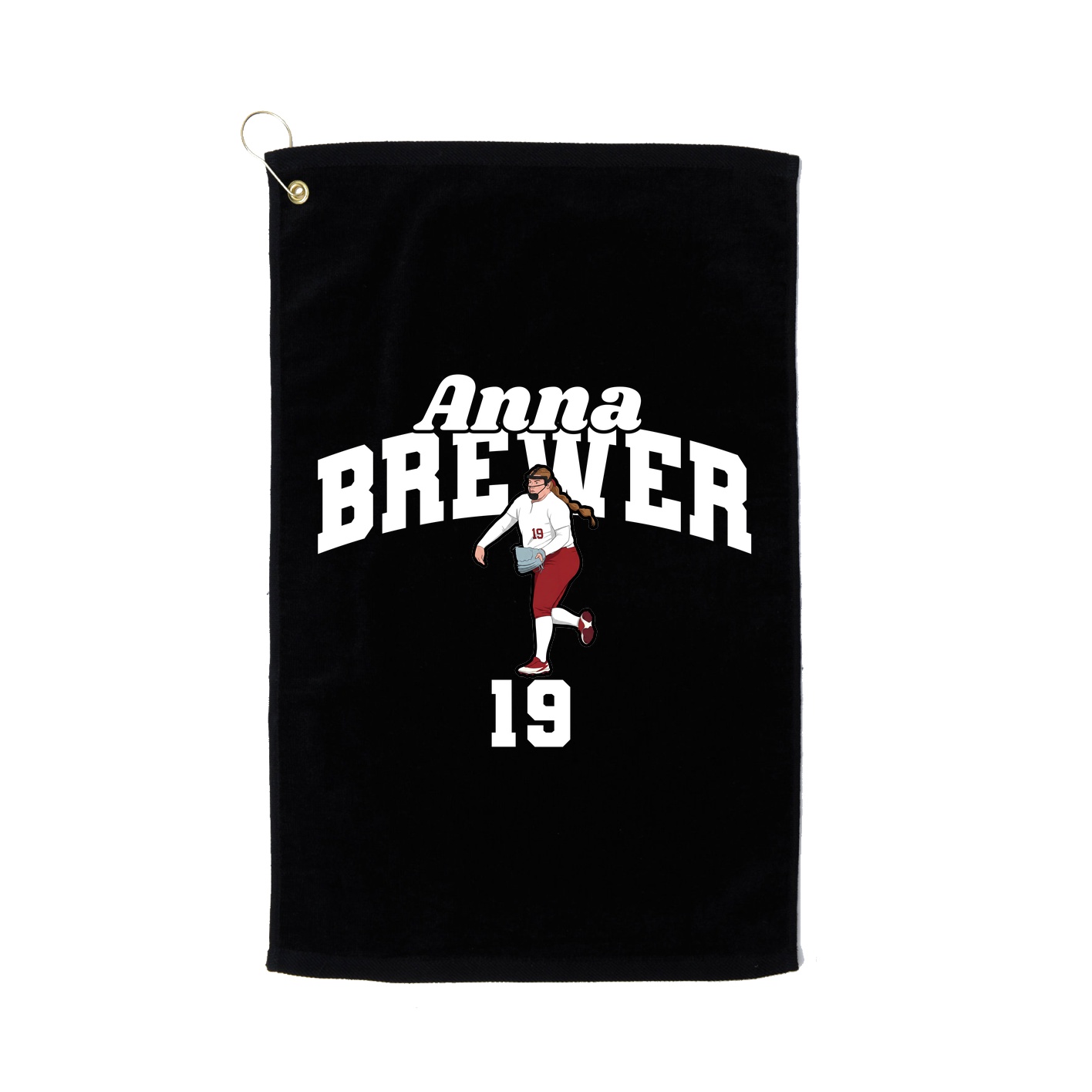Golf Towel — Signature Arch in Black