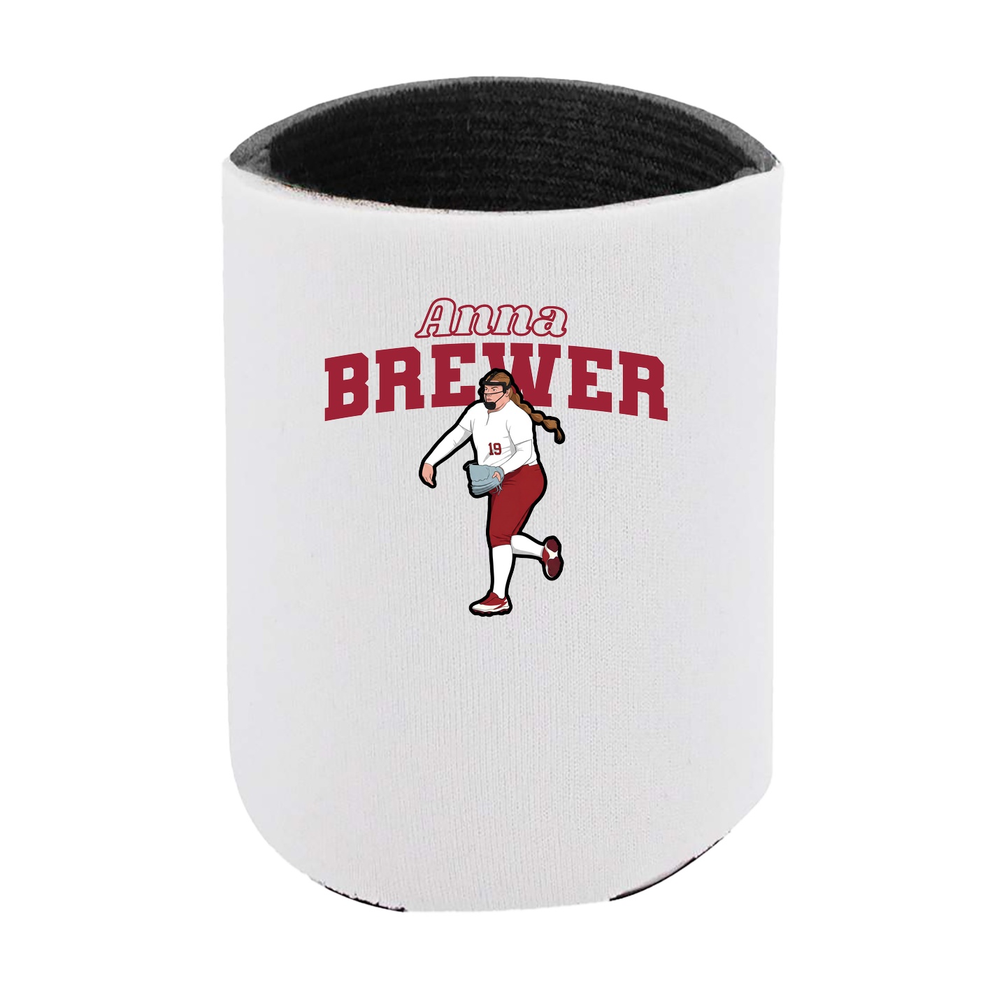 Can Holder — Name Arch in White