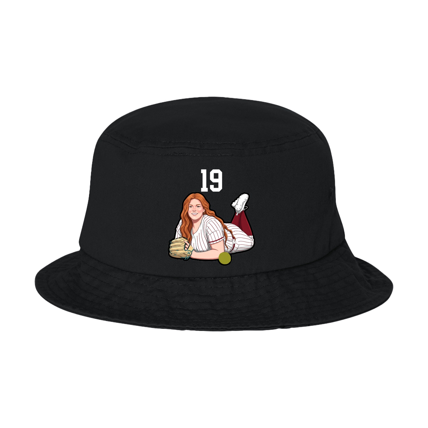 Bucket Cap — Number Top in Black