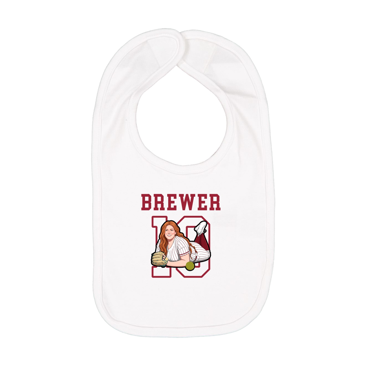 Infant Bib — Shirsey in White