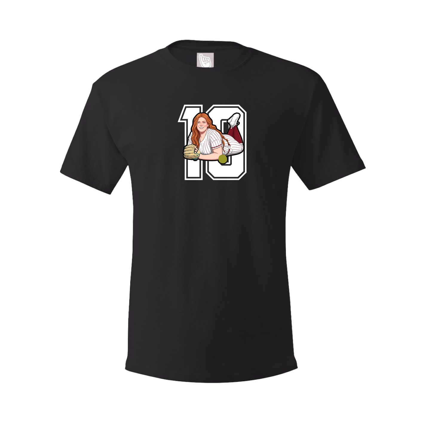 Youth Tee — Number in Black