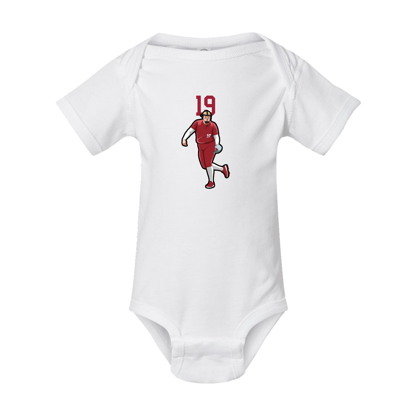 Baby Onesie — Number Top in White