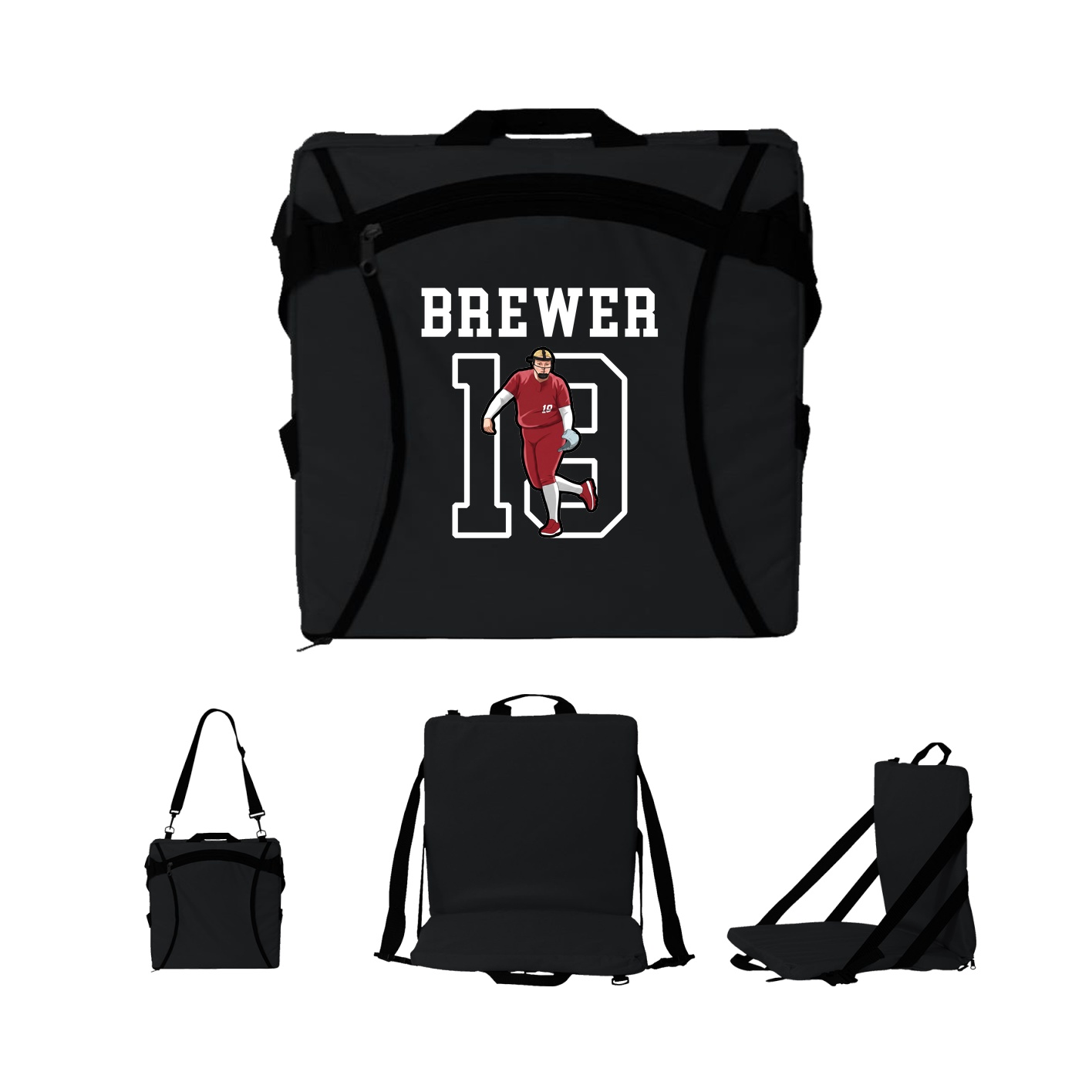 Folding Stadium Seat — Shirsey in Black