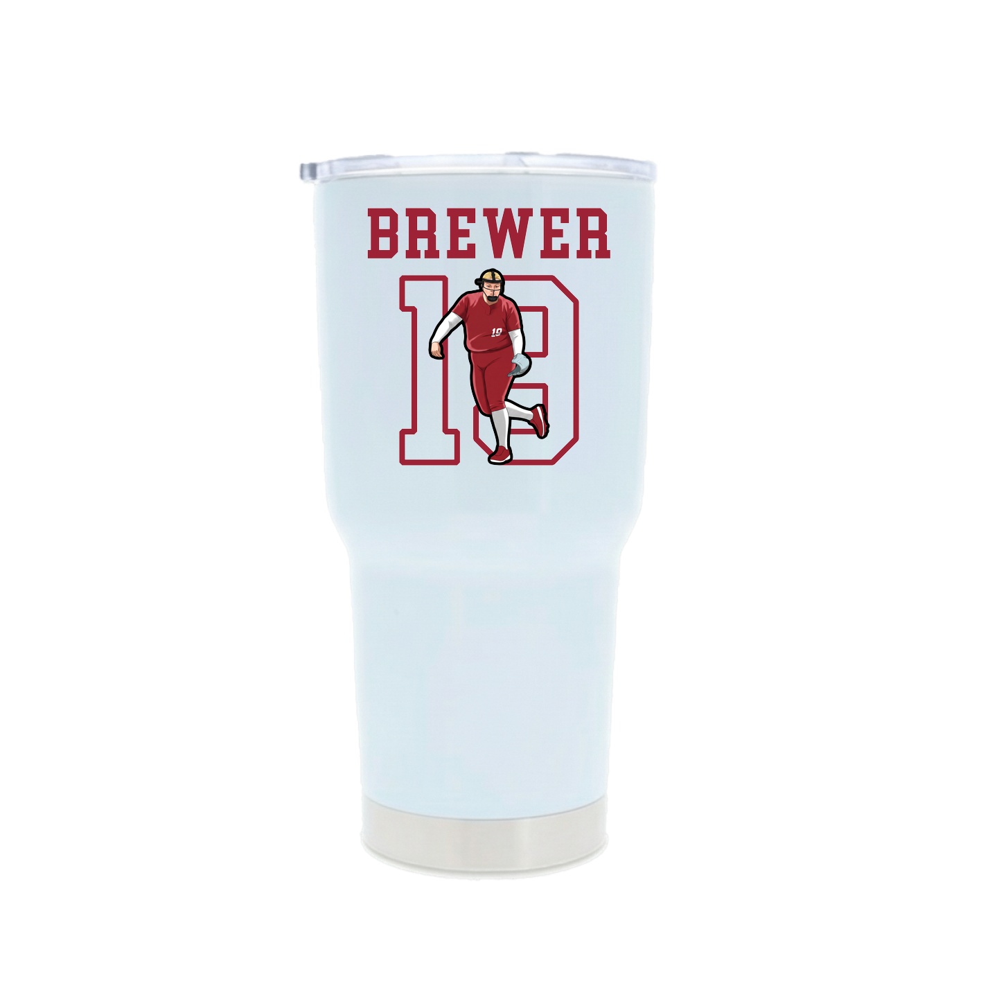 30oz Stainless Steel Tumbler — Shirsey in White