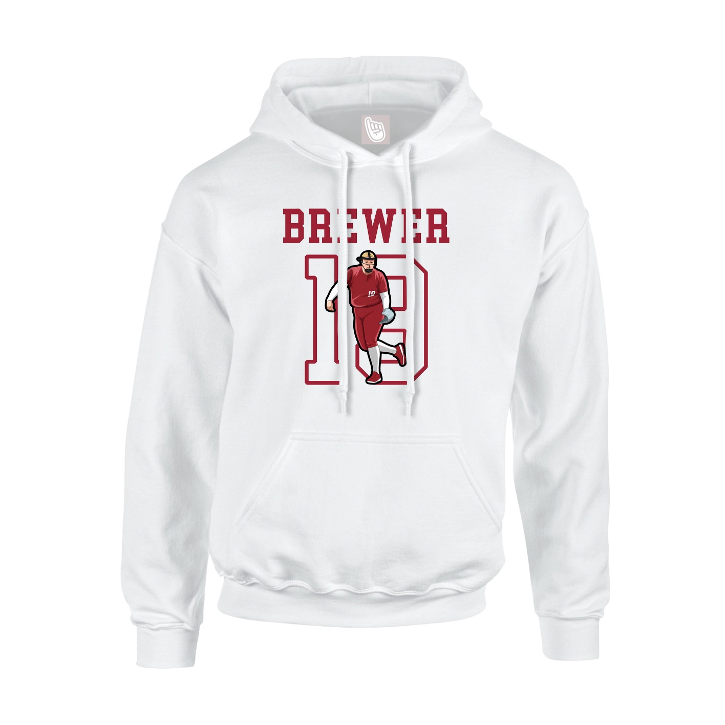 Hoodie — Shirsey in White