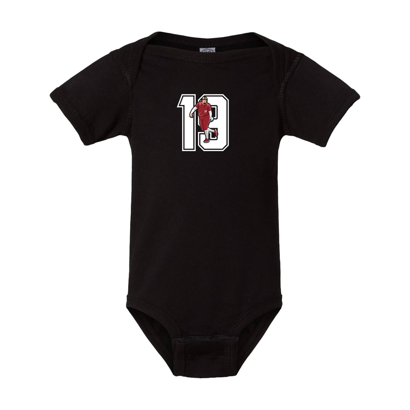 Baby Onesie — Number in Black