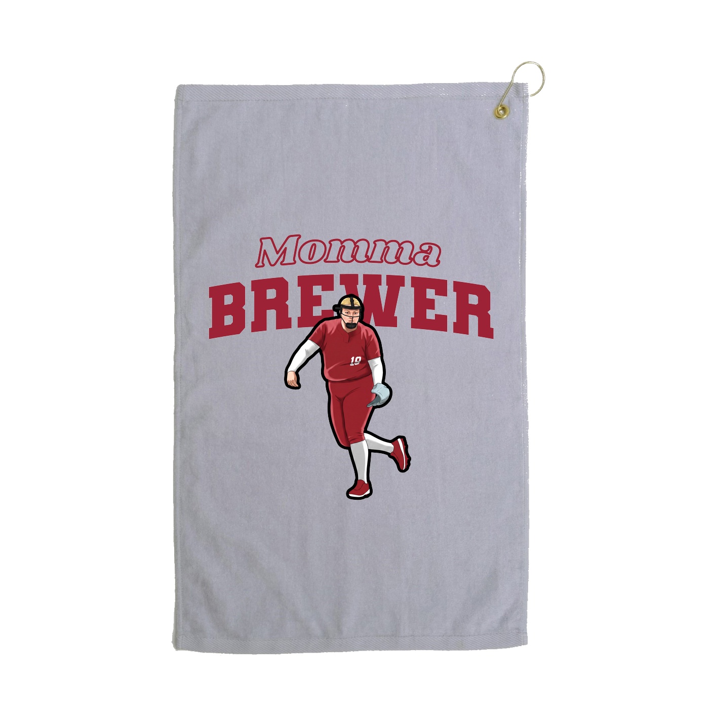 Golf Towel — Mothers Day Block in Grey