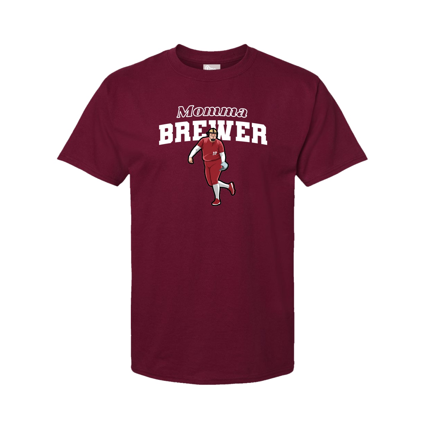 Youth Tee — Mothers Day Block in Cardinal