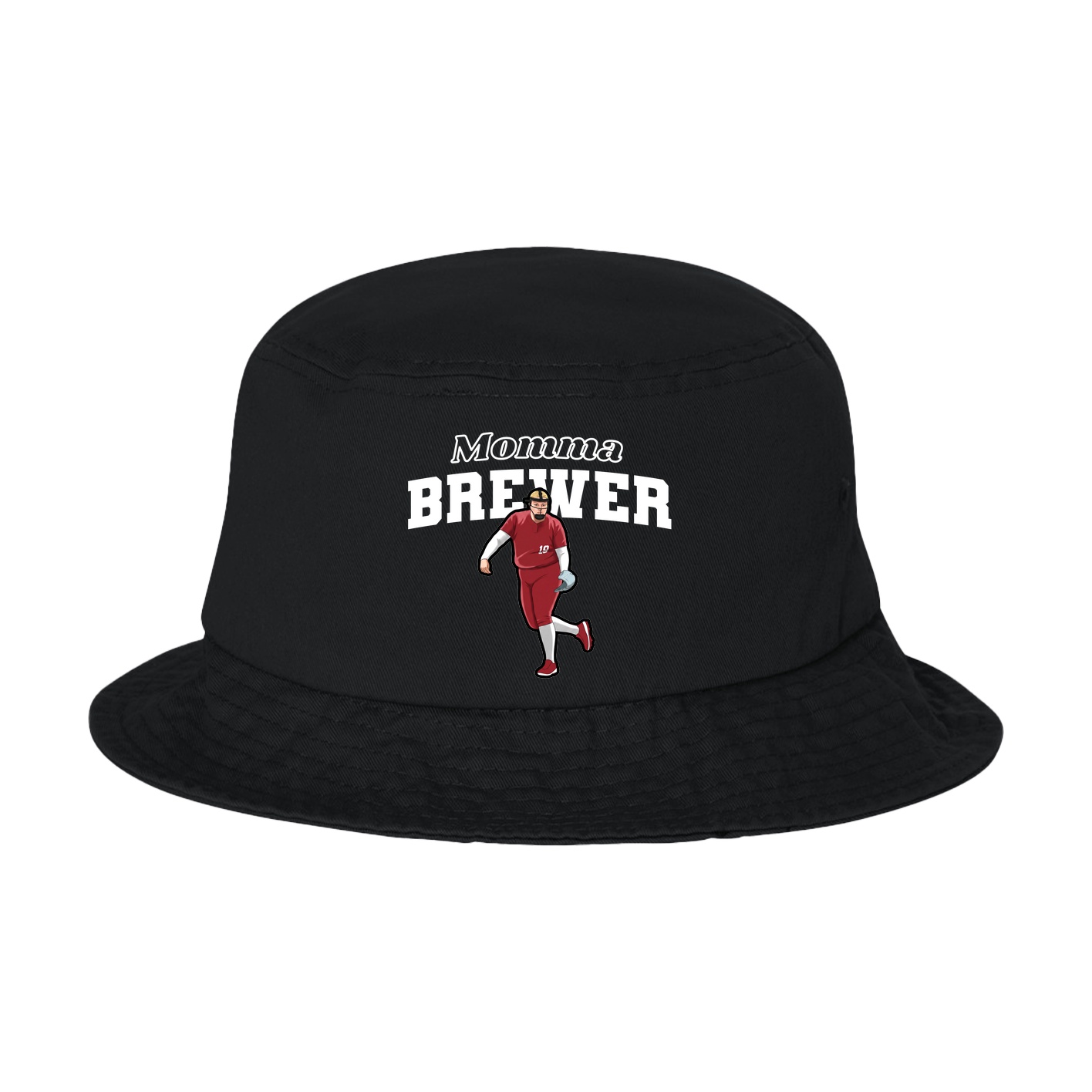Bucket Cap — Mothers Day Block in Black