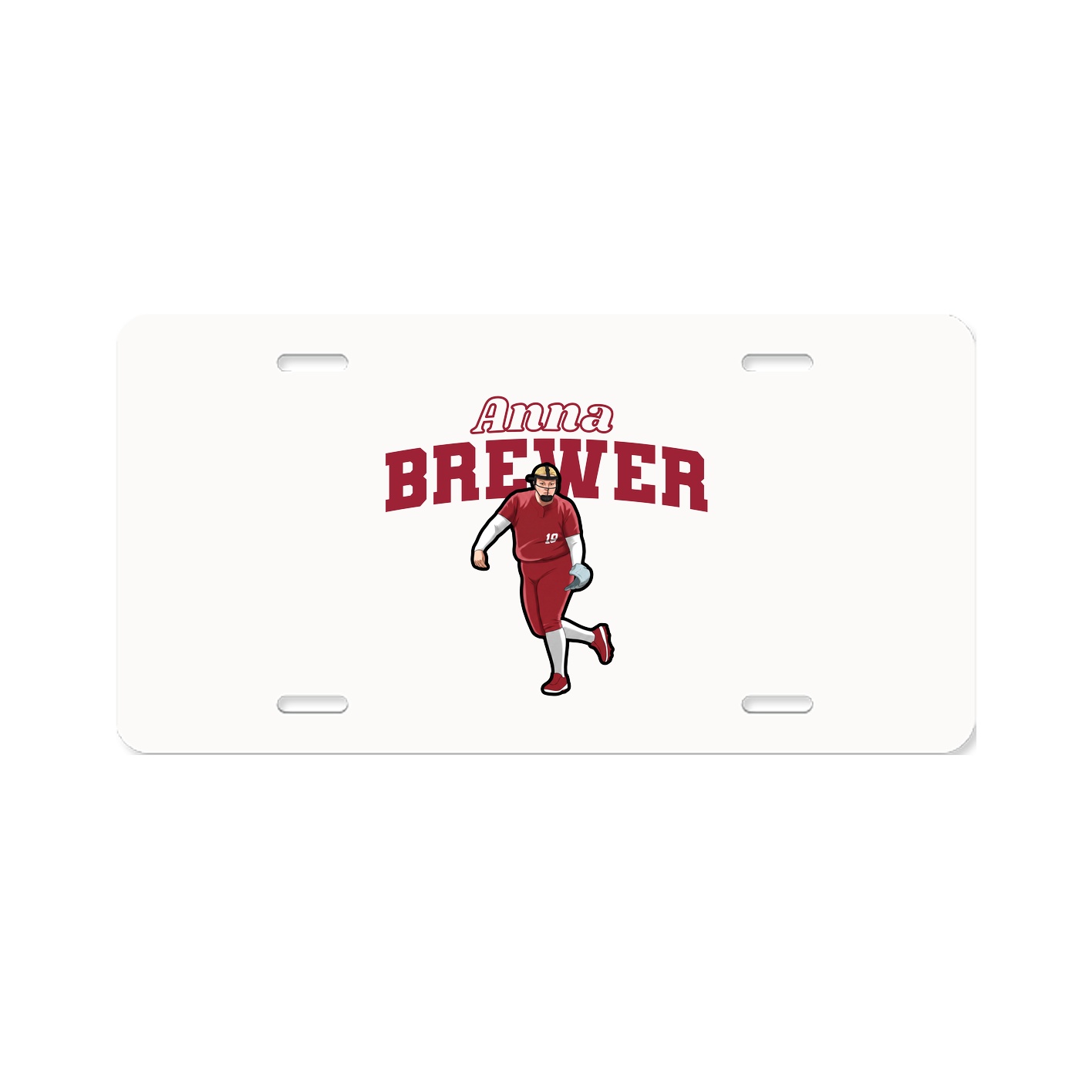 License Plate — Name Arch in Classic