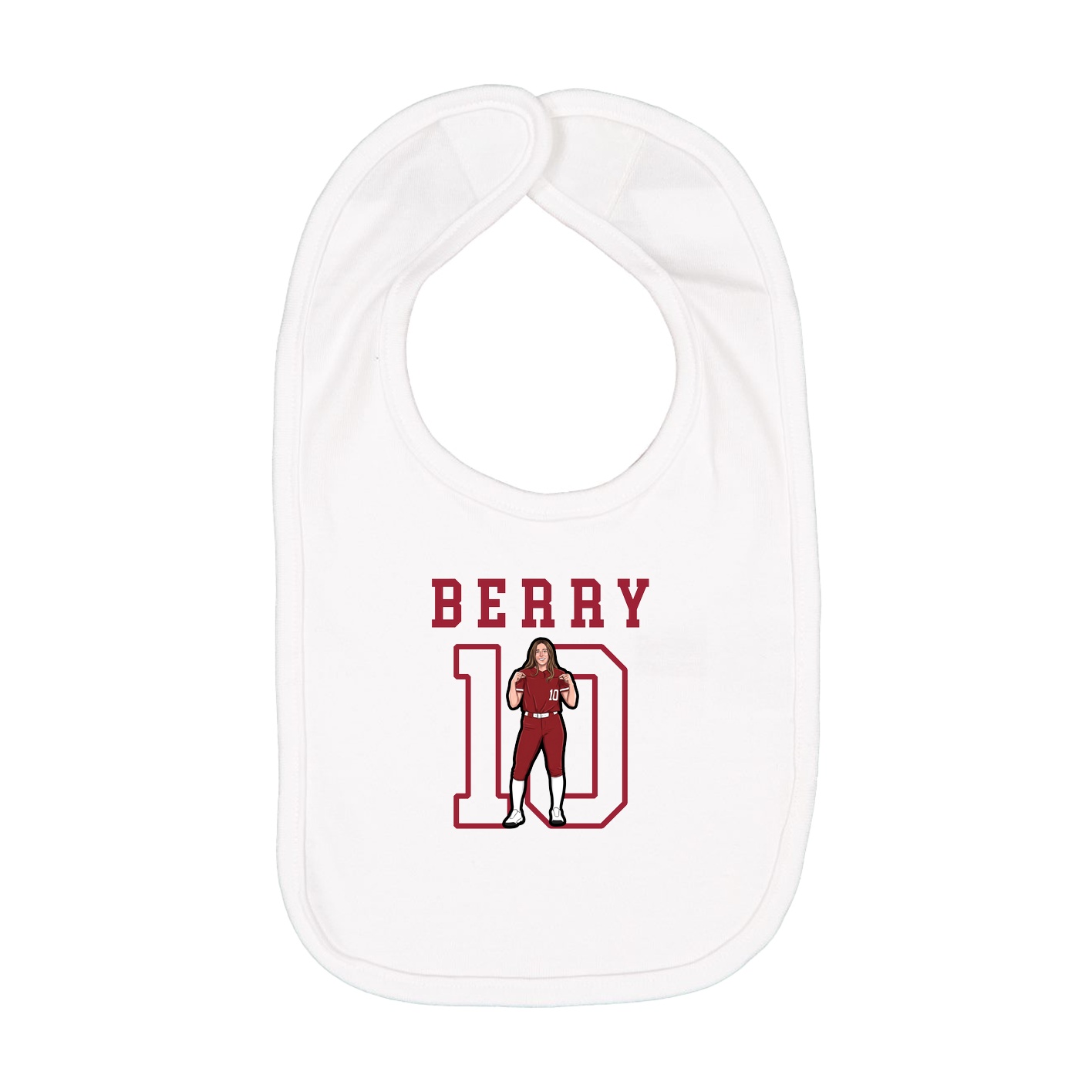 Infant Bib — Shirsey in White