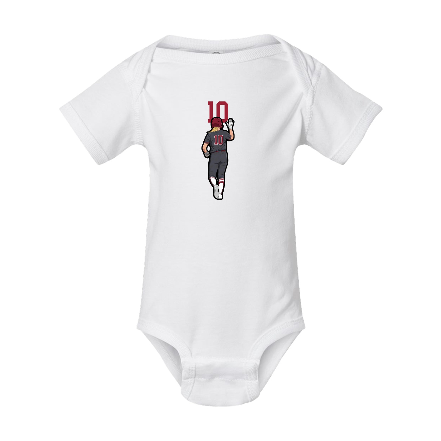 Baby Onesie — Number Top in White