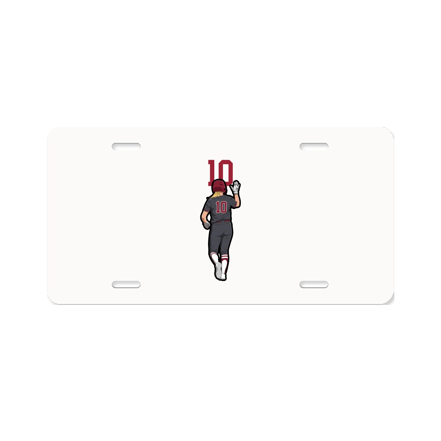 License Plate — Number Top in Classic