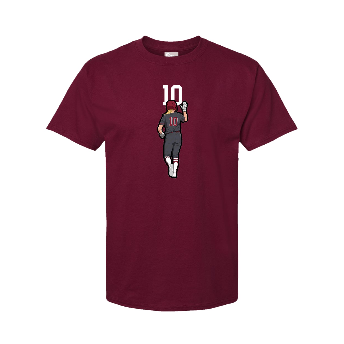 Tee — Number Top in Cardinal