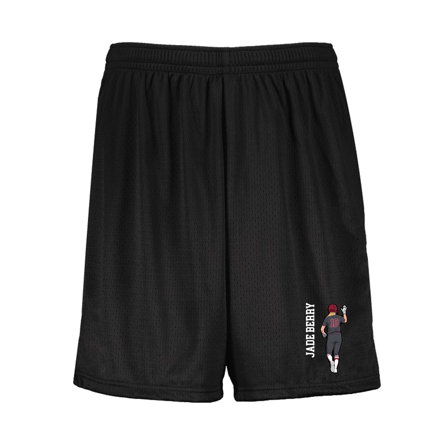 Shorts — Name Vertical in Black