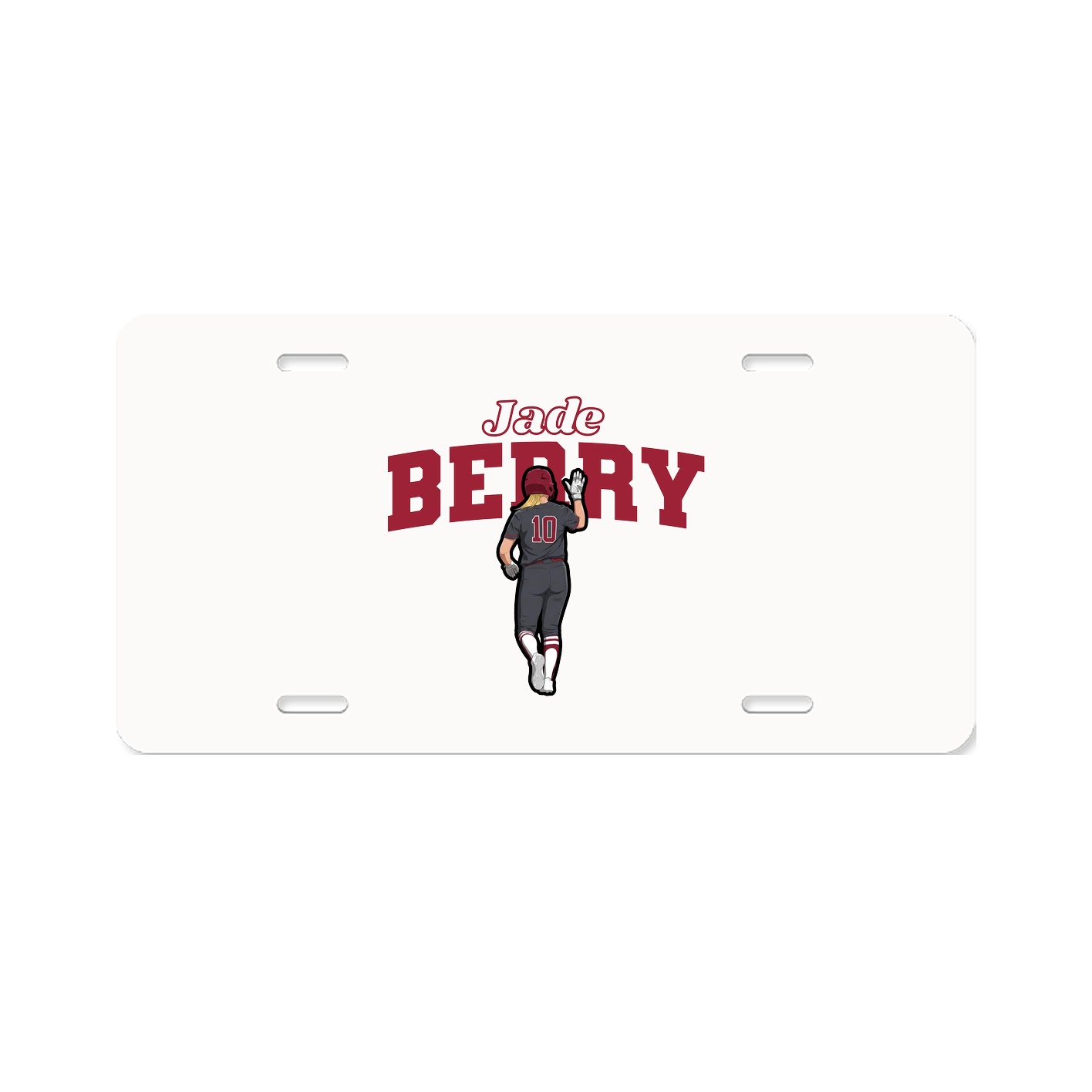 License Plate — Name Arch in Classic