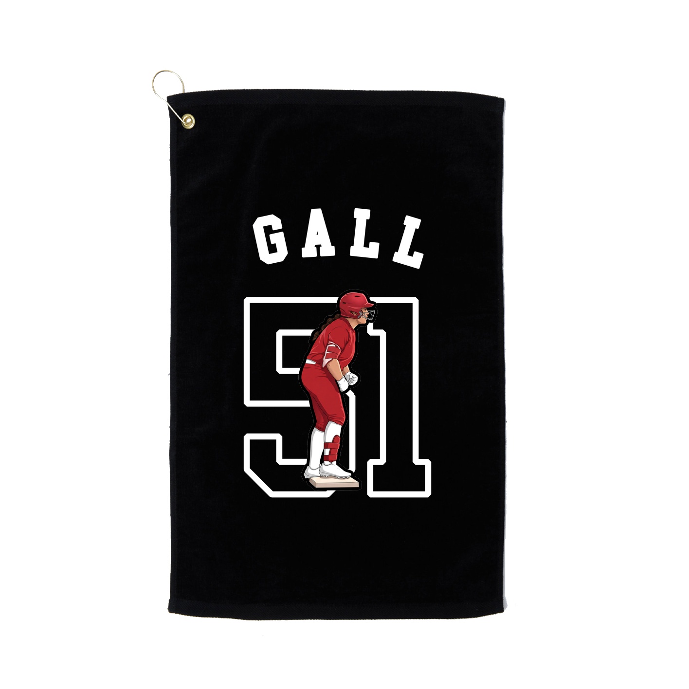 Golf Towel — Shirsey Arch in Black