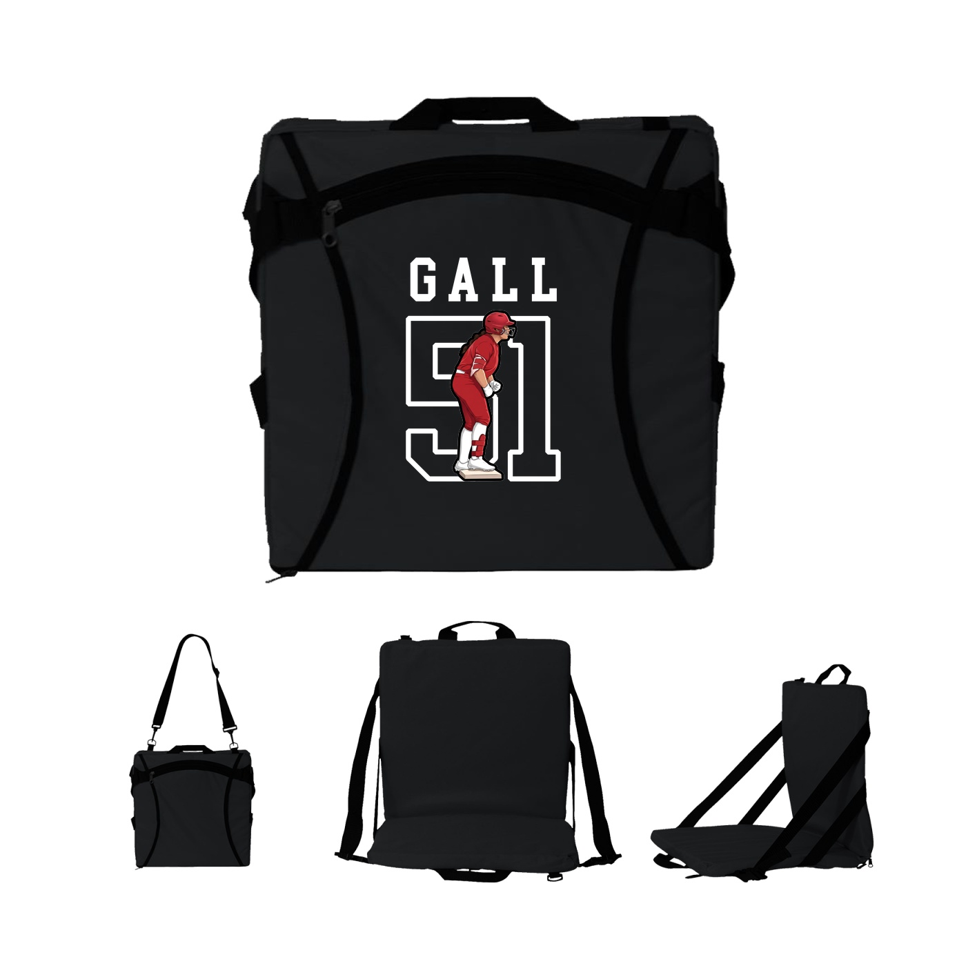 Folding Stadium Seat — Shirsey in Black