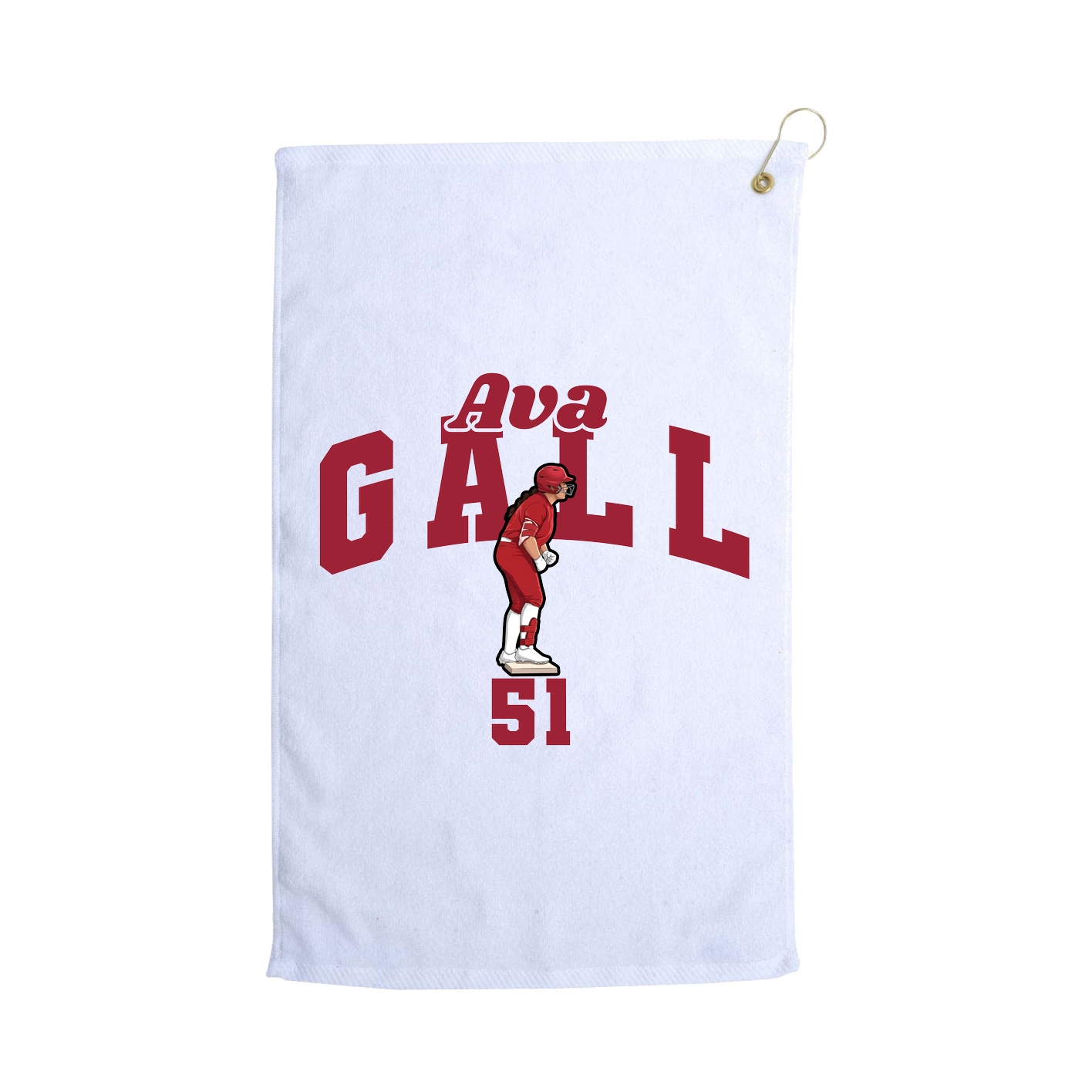 Golf Towel — Signature Arch in White