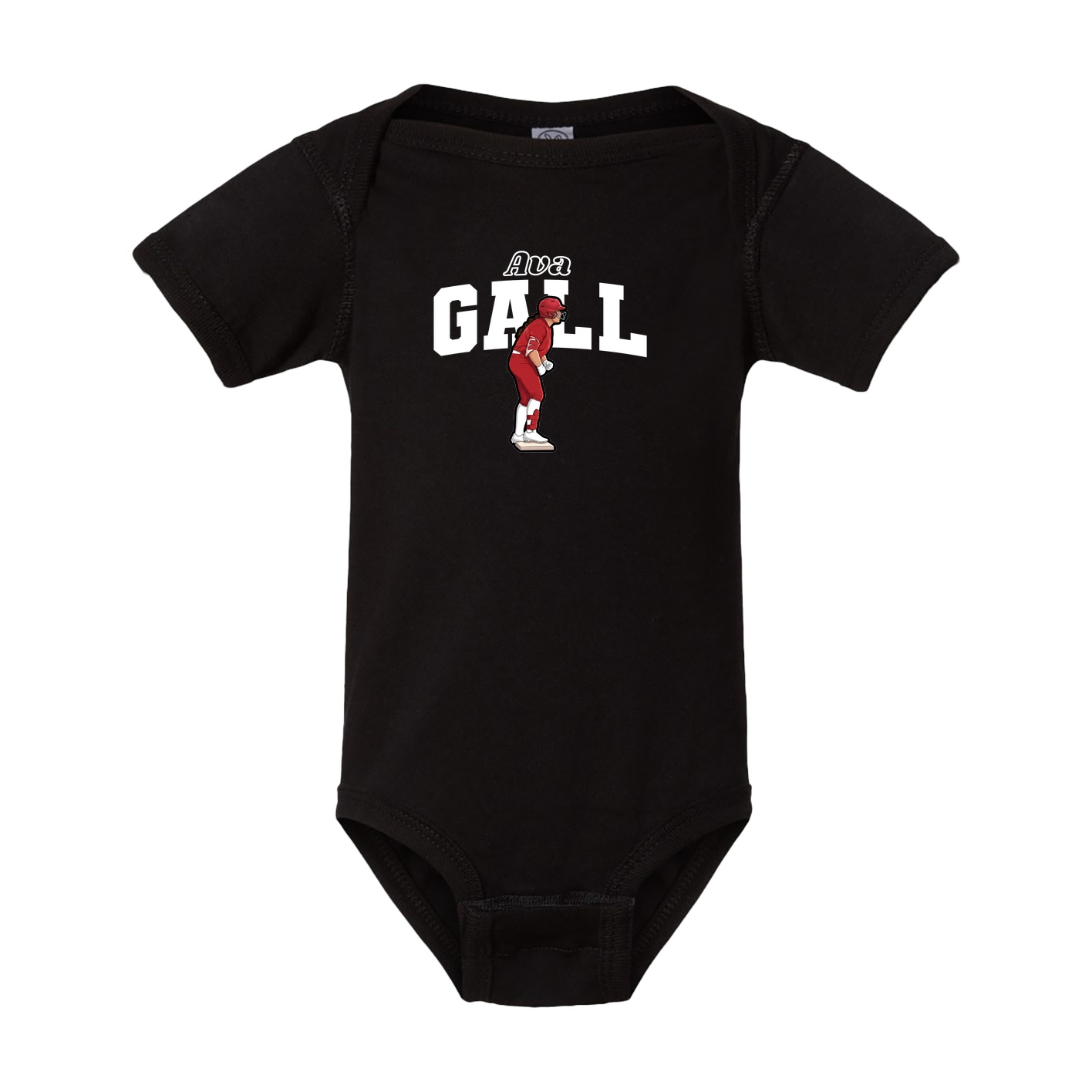 Baby Onesie — Name Arch in Black