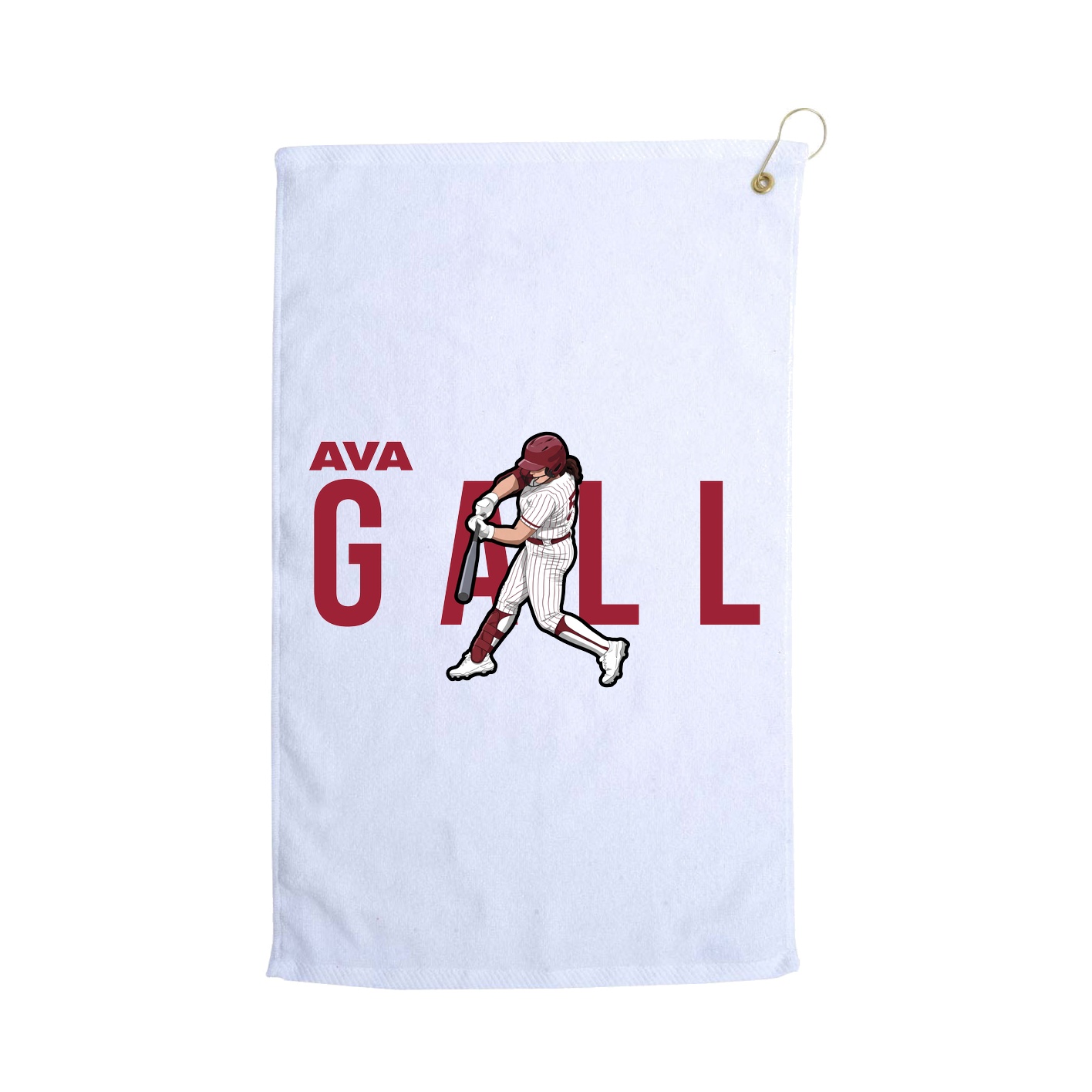 Golf Towel — Player Name in White
