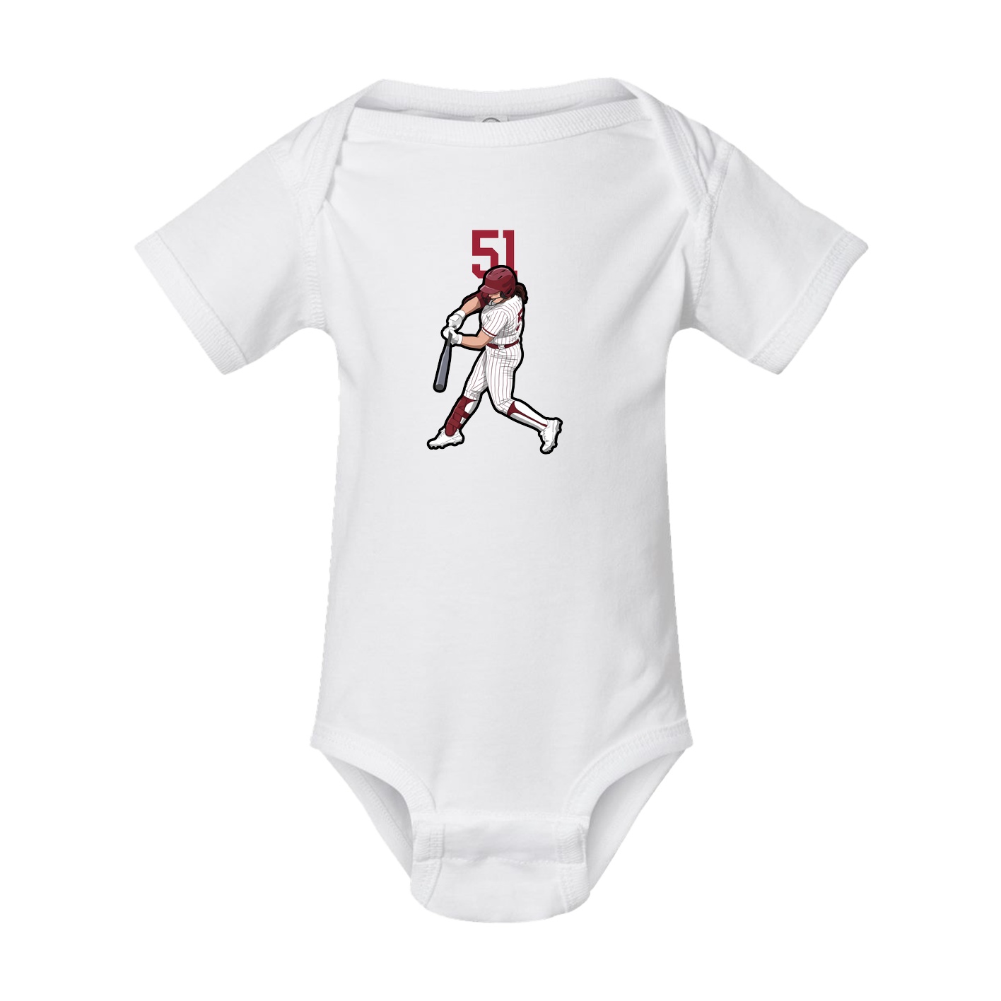 Baby Onesie — Number Top in White