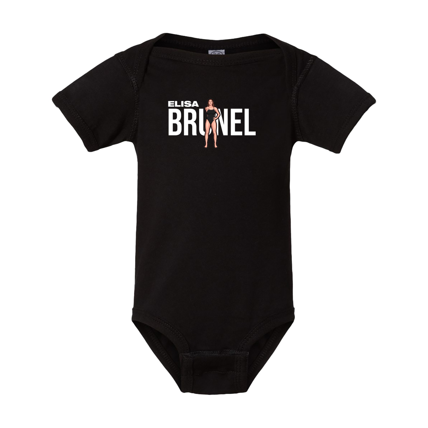 Baby Onesie — Player Name in Black
