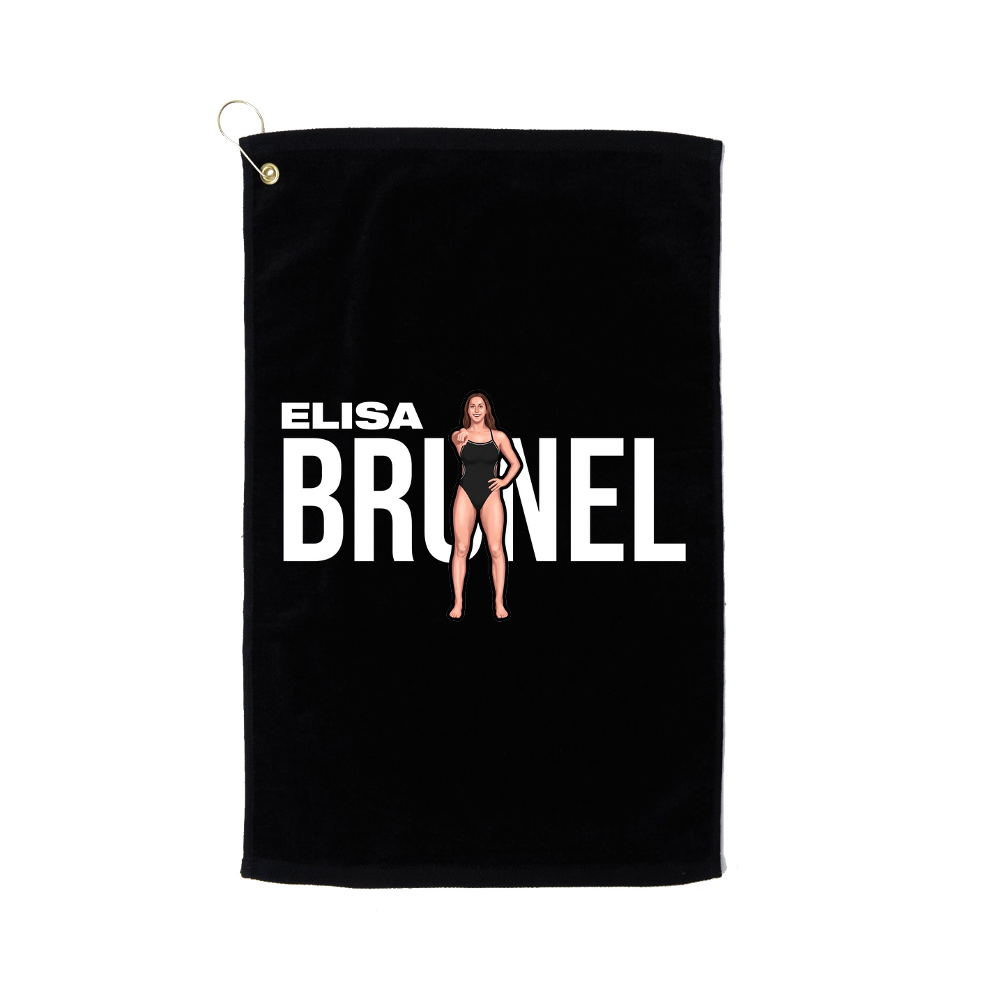 Golf Towel — Player Name in Black