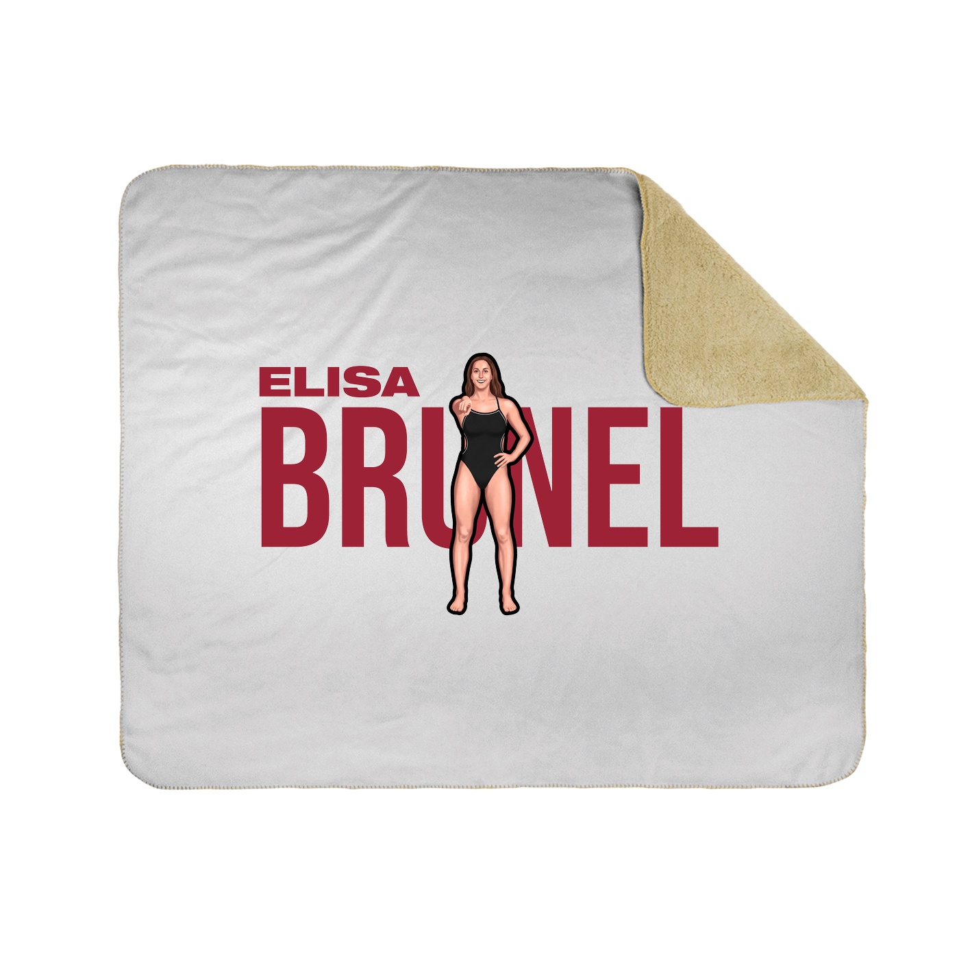 Throw Blanket — Player Name in White
