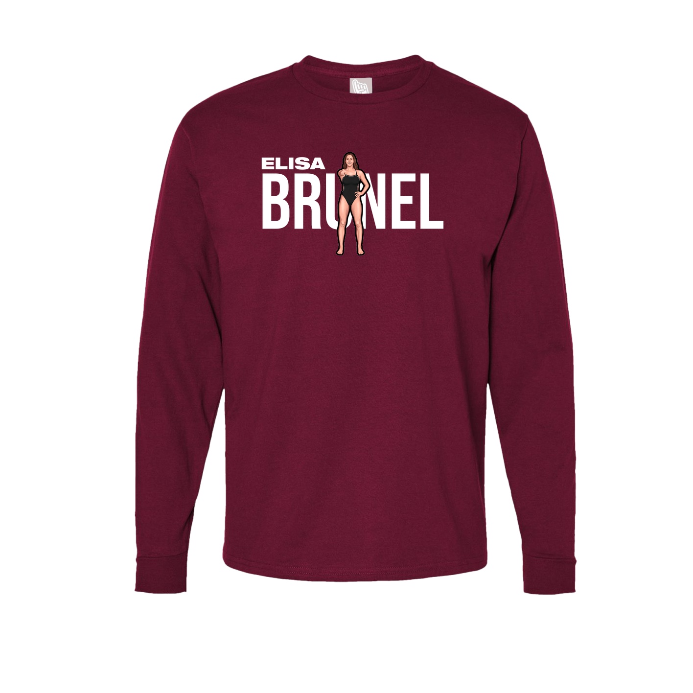 Long Sleeve Tee — Player Name in Cardinal