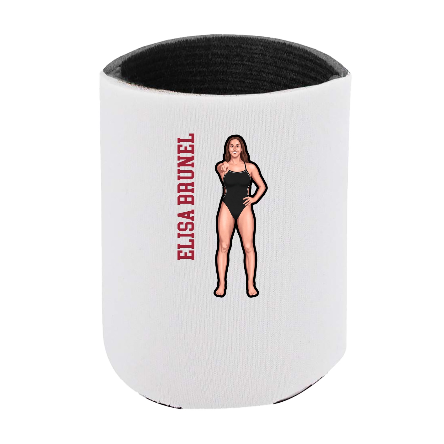 Can Holder — Name Vertical in White
