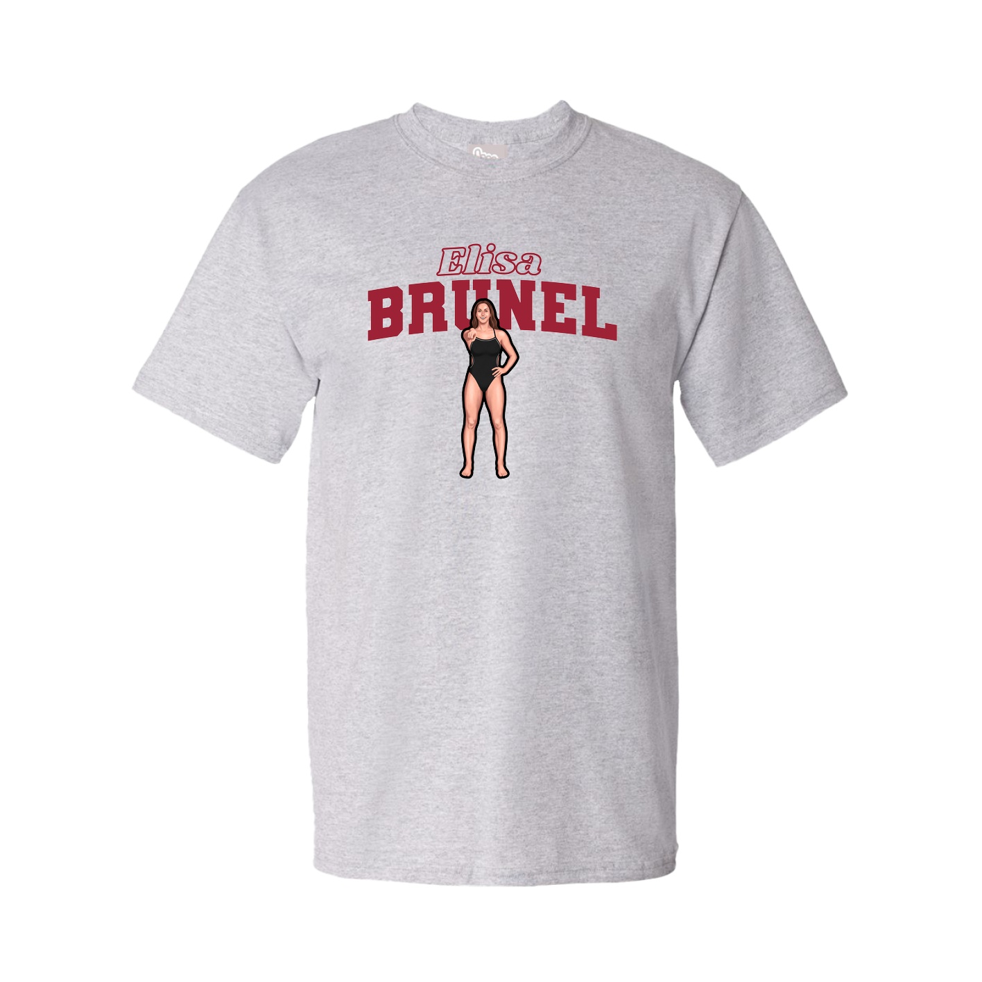 Tee — Name Arch in Grey