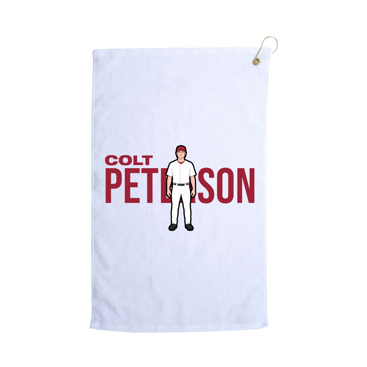 Golf Towel — Player Name in White